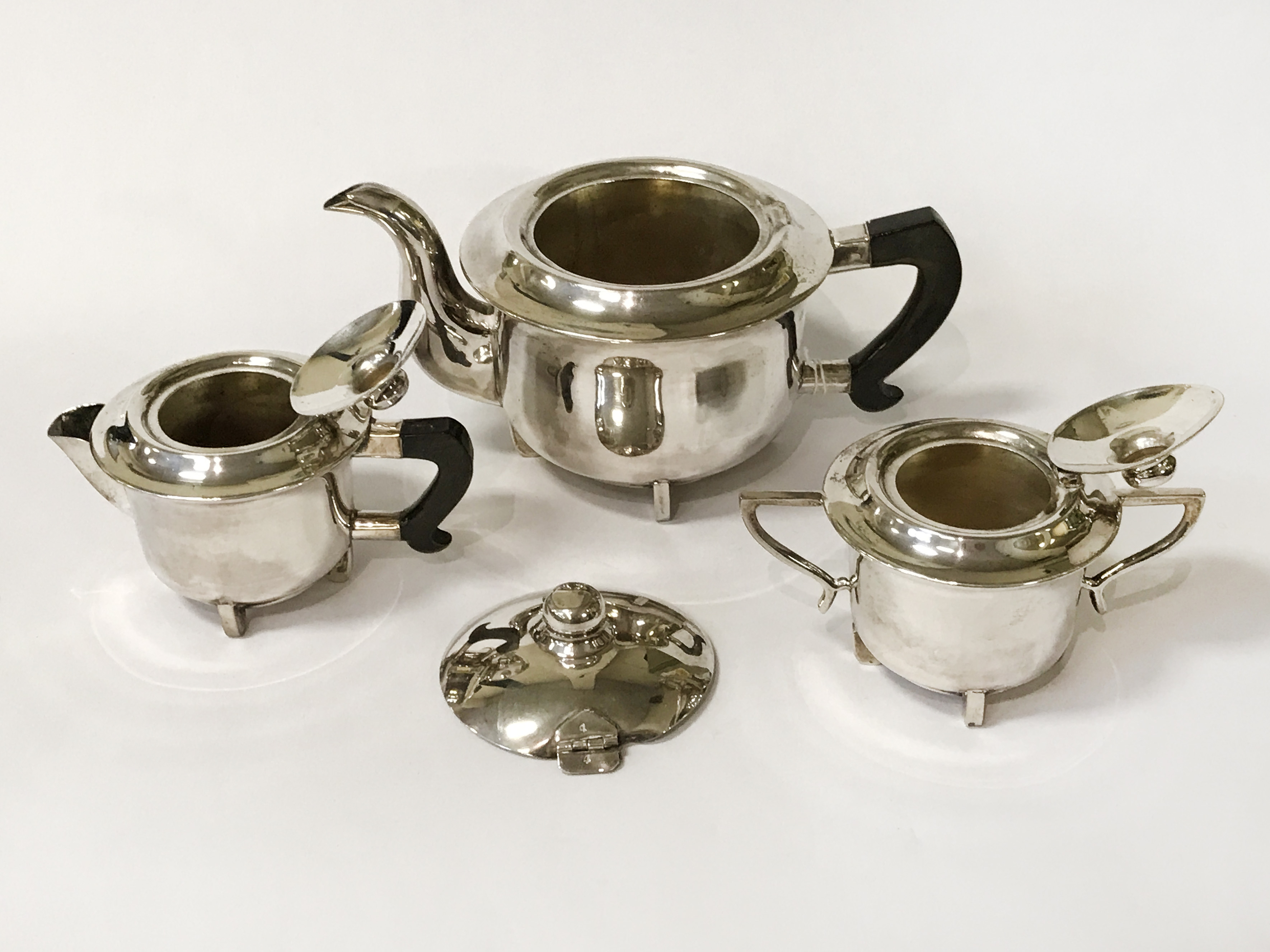 INDIAN SILVER TEASET - Image 2 of 4