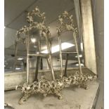 PAIR BRASS EASELS - 41CM HEIGHT