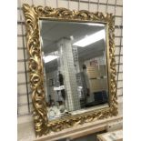 GILT FRAMED MIRROR - 81CM X 65CM