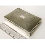 HM SILVER CIGARETTE BOX - 16 X 11CM APPROX.