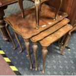 WALNUT NEST OF TABLES