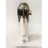 SILVER PLATE BOMB COCKTAIL SHAKER - 24CM APPROX.