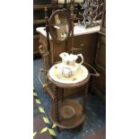 VICTORIAN WASHSTAND WITH JUG & BOWL