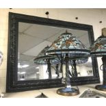 BLACK DEBENHAMS MIRROR - SLIGHT DAMAGE : 110 CMS X 78 CMS