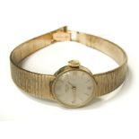 9 CT. GOLD LADIES LONGINES WRISTWATCH