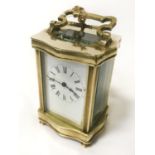VICTORIAN CARRIAGE CLOCK - SERVICED & IN VERY NICE CONDITION