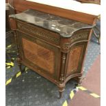 MARBLE TOP GILT CABINET