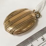 HIGH CARAT GOLD LOCKET - POSSIBLY 18CT - 10.5 grams