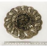 EGYPTIAN SILVER MIRROR - WITH SOME DAMAGE - 16cm DIAMETER