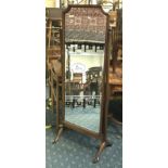 MAHOGANY CHEVAL MIRROR