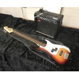 BASS GUITAR & AMP (SQUIER)