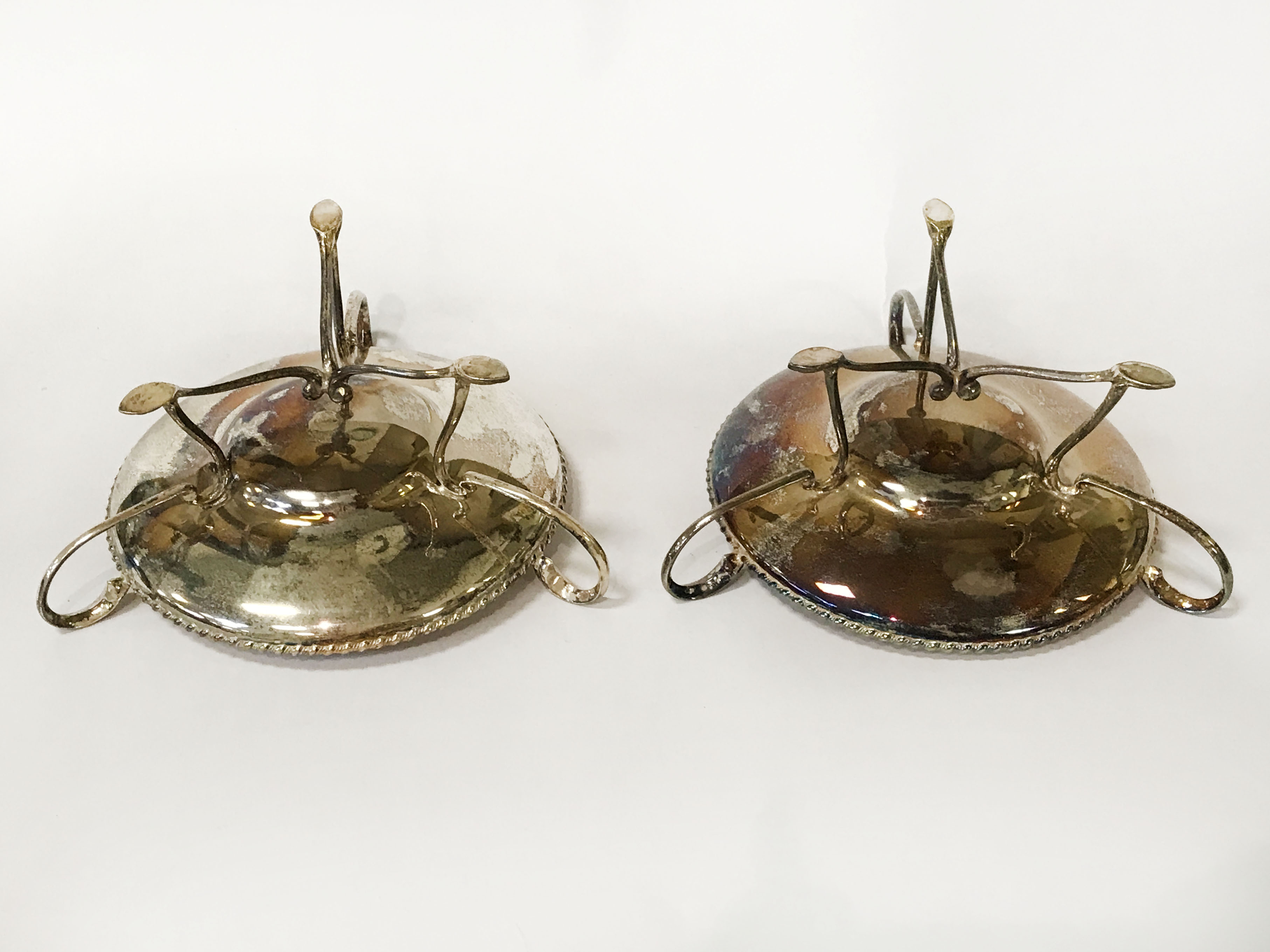 PAIR OF H/M SILVER BON BON DISHES - 12cm DIAMETER X 6cm HEIGHT - Image 2 of 3