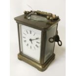 CARRIAGE CLOCK WITH KEY