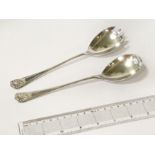 PAIR OF H/M SILVER SALAD SERVERS