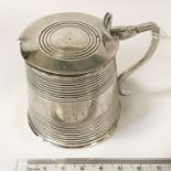 H/M SILVER MUSTARD POT