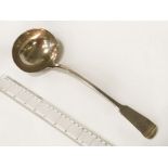 18TH CENTURY H/M SILVER LADLE - APPROX. 9 ozs