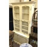 LARGE WHITE DISPLAY CABINET