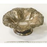 H/M SILVER COMPORT - APPROX. 9 ozs -DIAMETER 20cms