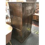 ANTIQUE OAK CUPBOARD - A/F