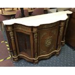 MARBLE TOP CREDENZA