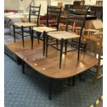 G-PLAN TABLE & 6 CHAIRS - A/F