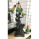 ART NOUVEAU STYLE TABLE LAMP - 70 CMS (H)