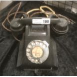 BLACK BAKELITE PHONE