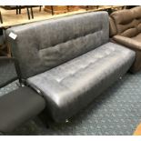 ASHLEY CLIC CLAC MULTI POSITION EVERYDAY SOFA BED IN GREY FAUX LEATHER