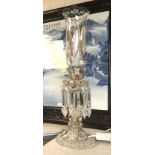 LUSTRE GILT GLASS LAMP - 53 CMS (H)