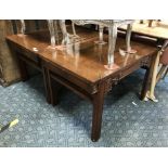 PAIR OF CHINESE TABLES - ONE A/F