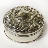 ROUND HM SILVER BOX BY ADI & LOVEKIN 1902 - 55CMS