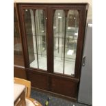 ANTIQUE DISPLAY CABINET FROM BRITISH MUSEUM - NEED SHELVES
