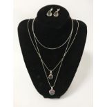 STERLING SILVER MYSTIC TOPAZ SET