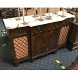 MARBLE TOP SIDEBOARD