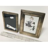 TWO HM SILVER PHOTO FRAMES 15CMS X 11CMS & 18CM X 14CM