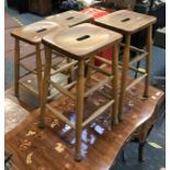 SET OF FOUR STOOLS