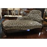 LEOPARD STYLE CHAISE LONGUE