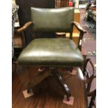 LEATHER CAPTAINS CHAIR