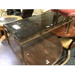 GLASS TOP COFFEE TABLE