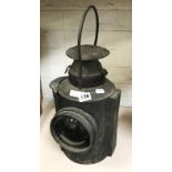 OLD RAILWAY LAMP ''THE NON SWEATING, ADLAKE LAMP CHICAGO'' - 44 CMS