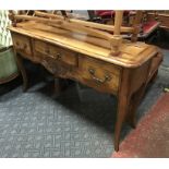 THREE DRAWER FRENCH HALL TABLE