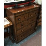 FIVE DRAWER VICTORIAN CHEST