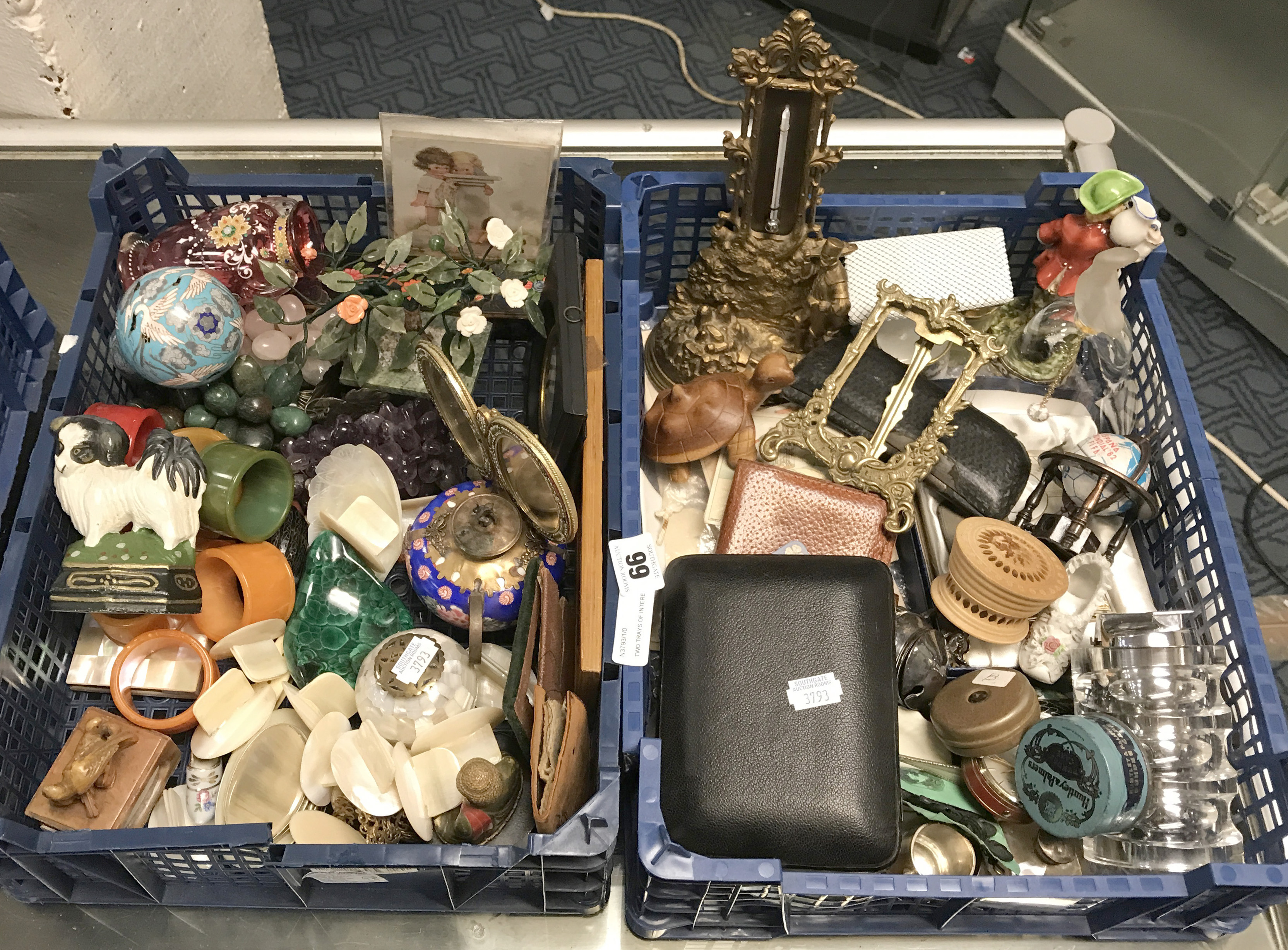 TWO TRAYS OF INTERESTING ITEMS