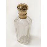 18CT GOLD TOP SCENT BOTTLE - 10 CMS HEIGHT