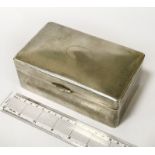 CHINESE SILVER CIGARETTE BOX - 7 CMS (H) 9 CMS (W) & 16 CMS (D)