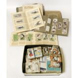 TRAY OF CIGARETTE CARDS