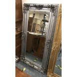 LARGE SILVER FRAME MIRROR