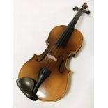 GERMAN VIOLIN - LABELLED JTL - 61 CMS LENGTH