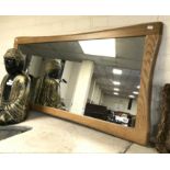 WOODEN MIRROR - NEW- 108 X 53CM