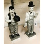 LAUREL & HARDY SIGNED LIMITED EDITION FIGURES